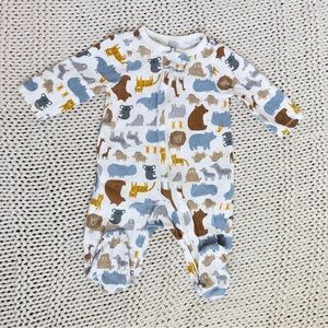 Carters Cozy Animal Jungle Baby Footies with Soft Fabric 3 Months